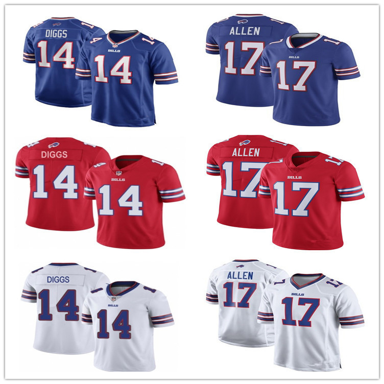 ส่งเร็ว!!Bills Rugby Jersey Bills-17 Allen 14-DIGGS Rugby