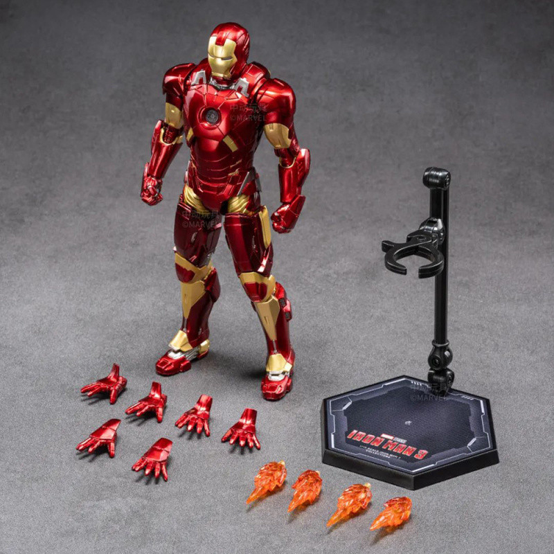 Toy Avengers Iron Man MK9 Red Gold Flight Iron Armored Model Gift