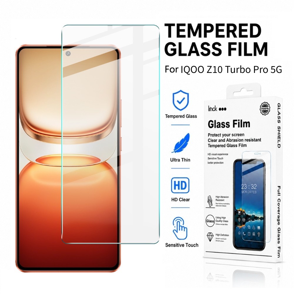 ฟิล์มกระจก สำหรับ iQOO Z10 Z9 Z9x Turbo Pro Lite 5G Global เคลือบ Oleophobic กระจกนิรภัย FM0001