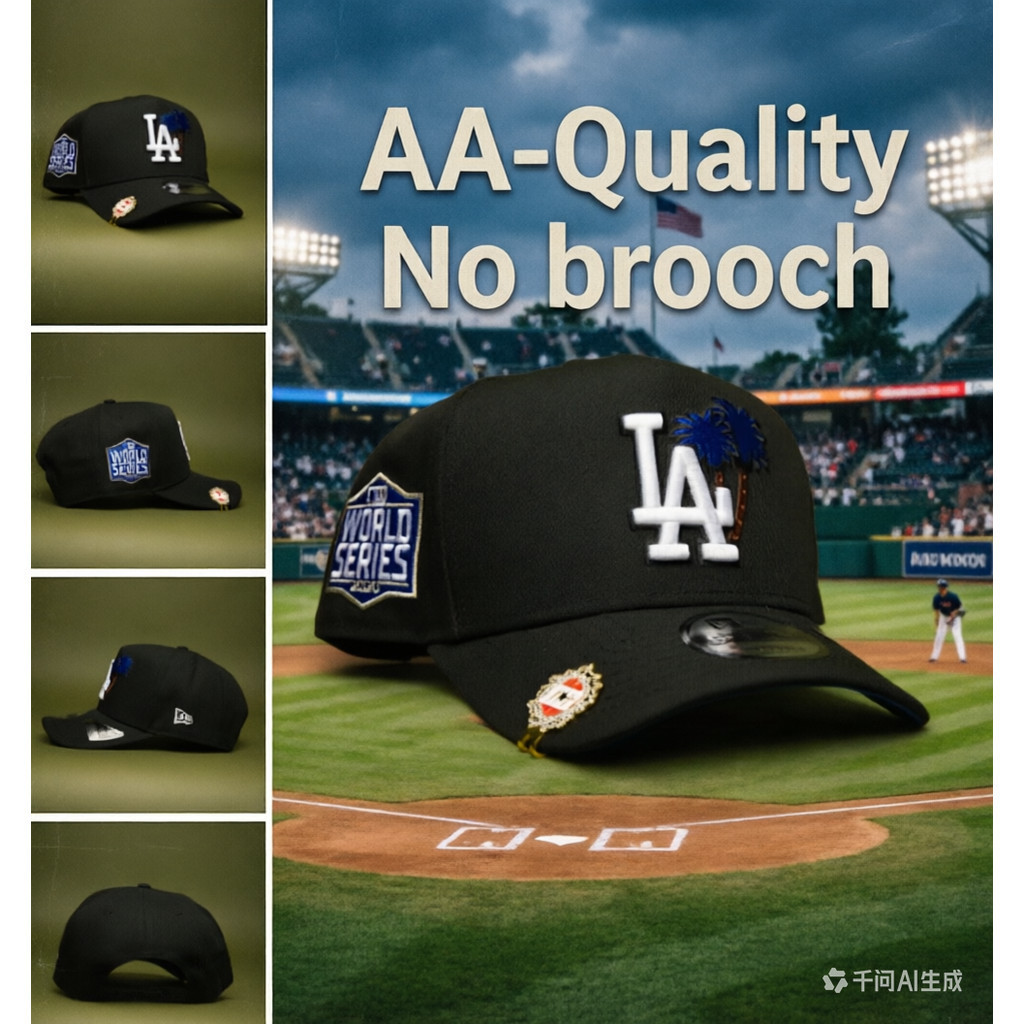 ใหม่กรกฎาคม CollectionAA คุณภาพ NEW ERA 9FIFTY A-FRAME BLACK LOS ANGELES DODGERS SNAPBACK W/ PALM TR
