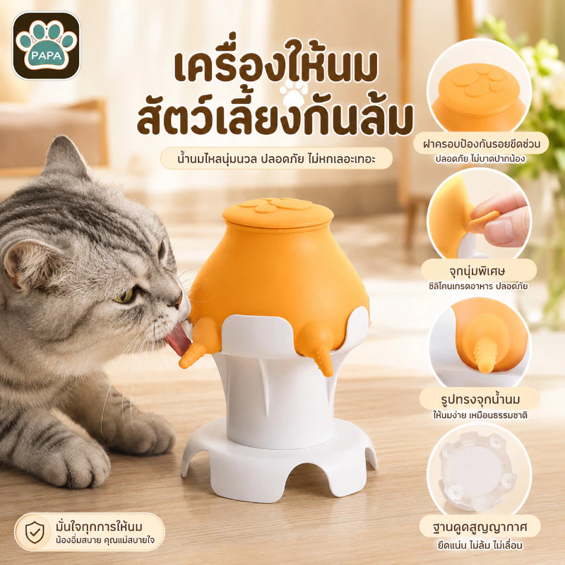 ขวดนมแมว ที่ป้อนนม ขวดนมสัตว์เลี้ยง จุกนมซิลิโคน ใช้ป้อนสัตว์แรกเกิดขนาดเล็ก