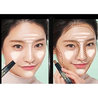 คอนทัวร์ สติ๊ก Contourคอนทัวร์หน้าไฮไลท์เฉดดิ้งแบบหัวไฮไลท์แท่ง รูปทรงปากกาจมูกแท่งเงาสว่างขึ้น-1002