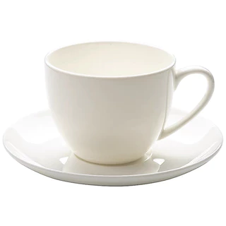 ชุดแก้วกาแฟ เซรามิกสีขาว ทนความร้อนได้สูง