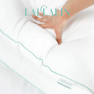 หมอน LALLALIN ❕❗มีโค้ดส่วนลด💌 หมอนโรงแรม 5 ดาว หมอนสุขภาพหนา 800g. หมอนทรงต่ำ ผลิตจากเส้นใยสังเคราะห์คุณภาพดีเยี่ยม