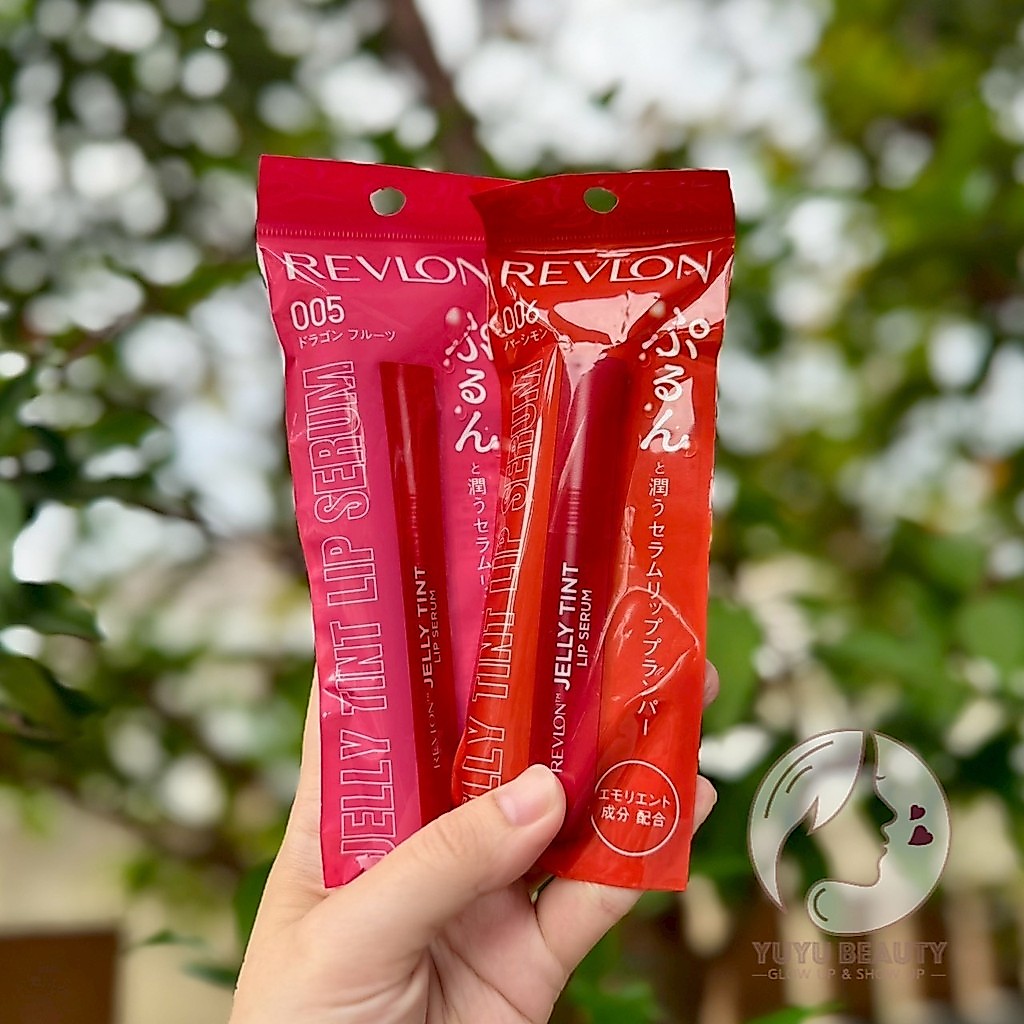 Revlon Jelly Tint Lip Serum 2.5g. #005 Dragon Fruit / #006 Persimmon (Exp.2027)