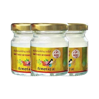 BOKI เครื่องดื่มรังนกสำเร็จรูป คลาสสิค (42mlx3) 24 กล่อง รังนกเพื่อสุขภาพ (FC0094) Bird’s nest beverage Classic