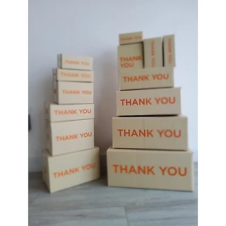 กล่องพัสดุ กล่องไปรณีย์ thankyou (แพ็ค20ใบ) 🔥พร้อมส่ง🔥 กล่องเบอร์ 00-0-0+4-A-AA-2A-B หนา กล่องน่ารัก กล่องฝาชน ถูกที่สุด