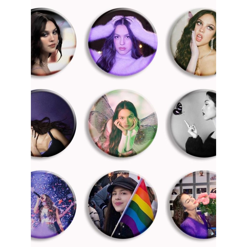 ยอดนิยม Olivia Merchandise Badge Olivia Rodrigo Olivia Rodrigo Tinplate เข็มกลัด Pin Non-Gianya