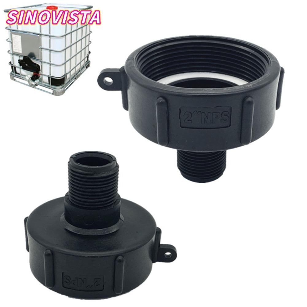 SINOVISTA IBC Tank Adapter, IBC Accessories IBC Ton Barrel Connector, Fitting Plastic S60 Hose Conne