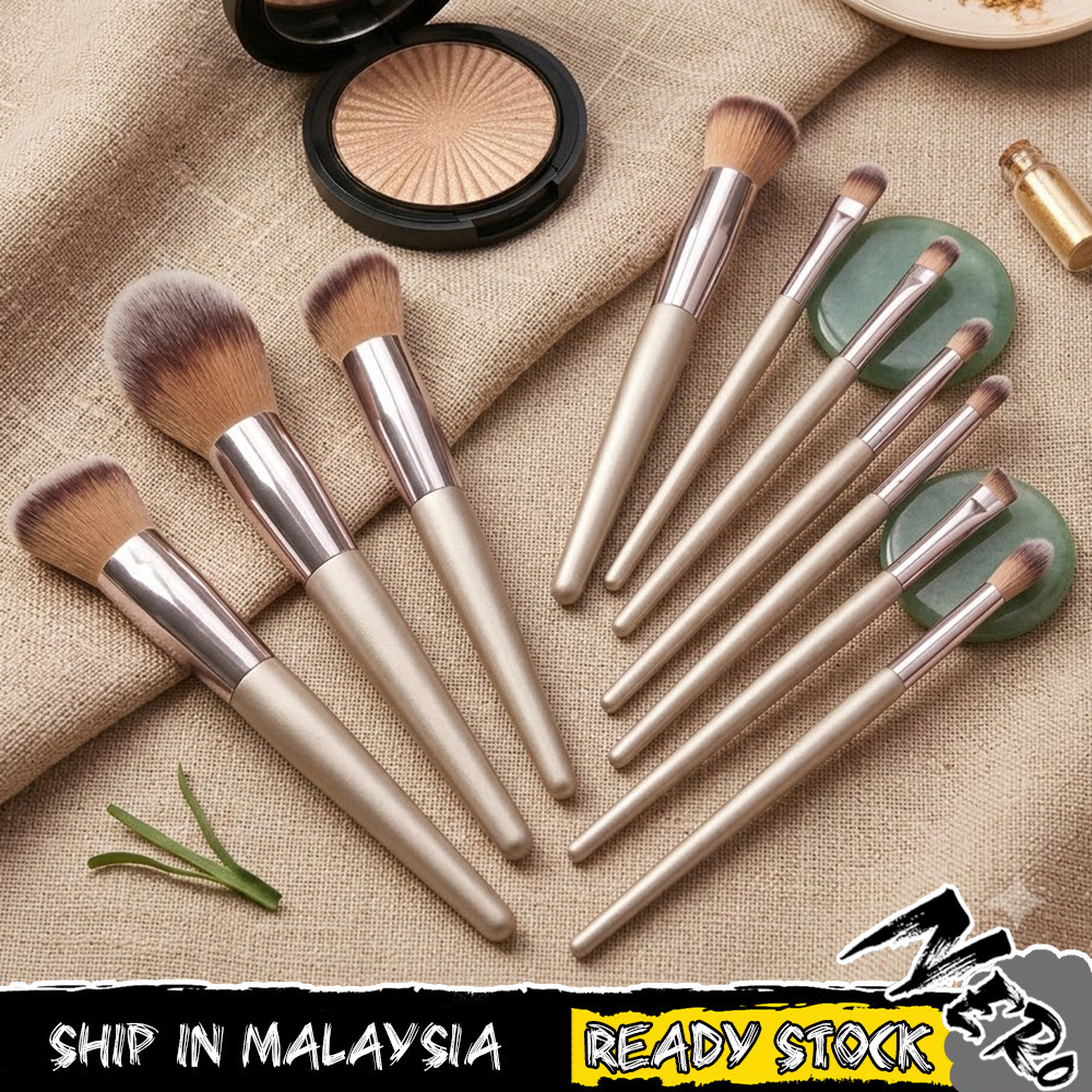NEROLUMMA 10/15 PCS Set Berus Makeup Colorna Champagne Foundation,คอนทัวร์, Bedak, Blusher & Eyeshad