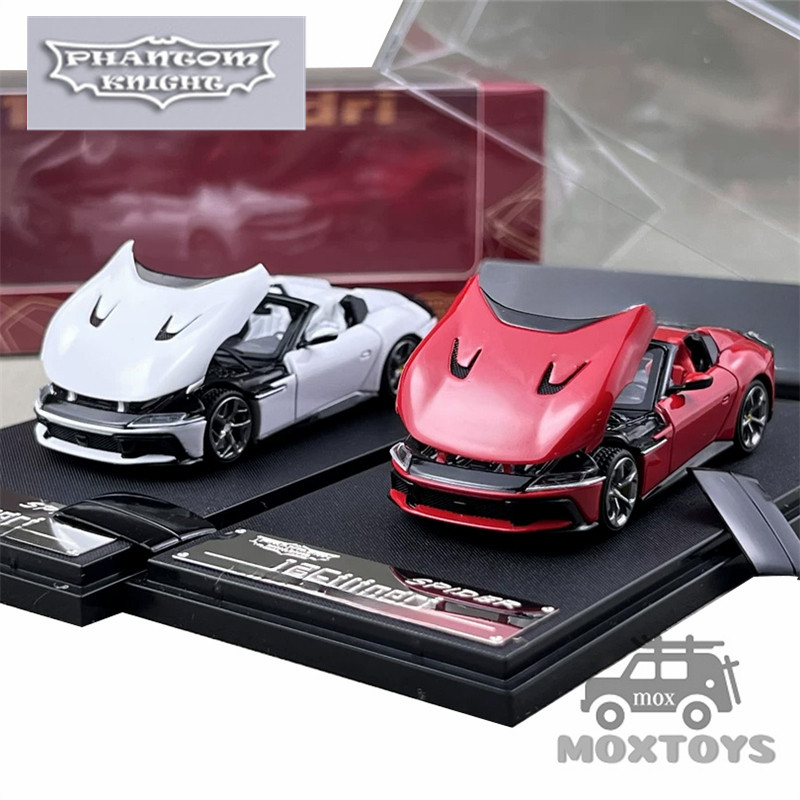 Phantom Knight PK 1:64 2 Spider Aperta Rosso Corsa/Bianco Avus limited999 รถโมเดลDiecast