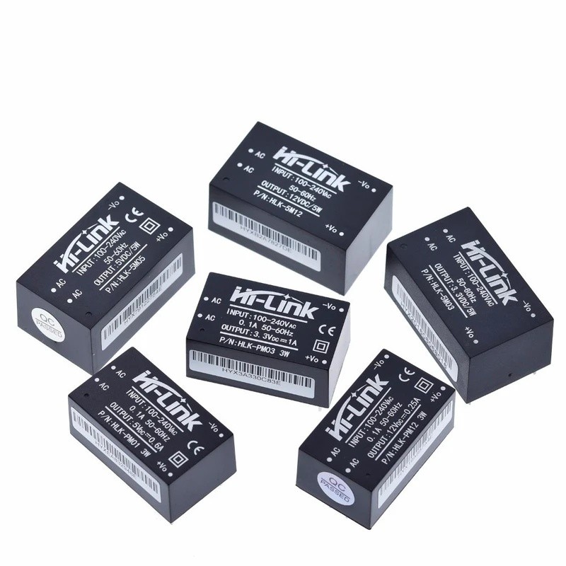 1PCS AC-DC Isolated Power Supply โมดูล 220v ถึง 3.3V 5V 12V 24V HLK-PM01 HLK-PM03 HLK-PM12 HLK-PM24 