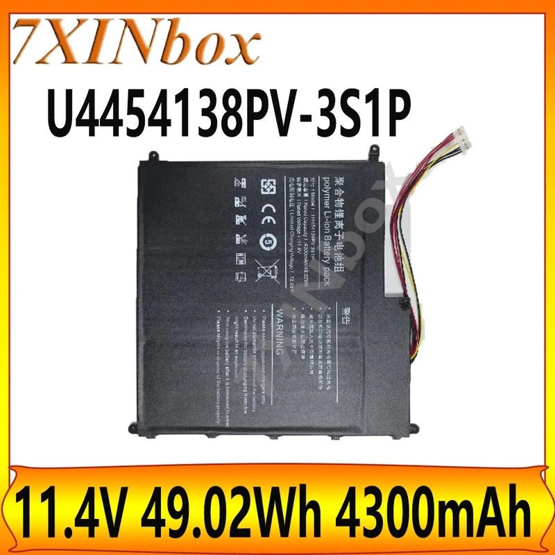 7XINbox U4454138PV-3S1P U4454139PV-3S1P 11.4V 49.-2Wh 4300mAh แบตเตอรี่แล็ปท็อปสําหรับ Atlas KAL15Q3