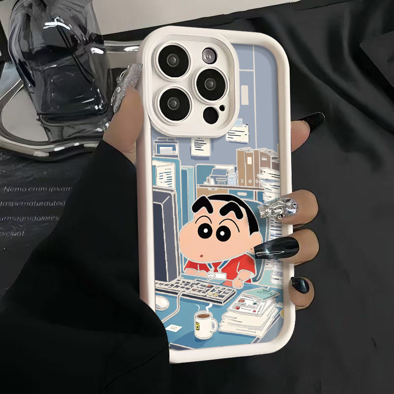 4Z4M Crayon Shin-Chan 17 ป้องกัน Anti-12 Shock โทรศัพท์มือถือ 1516max คลังสินค้าพร้อม iphonepro มือ 