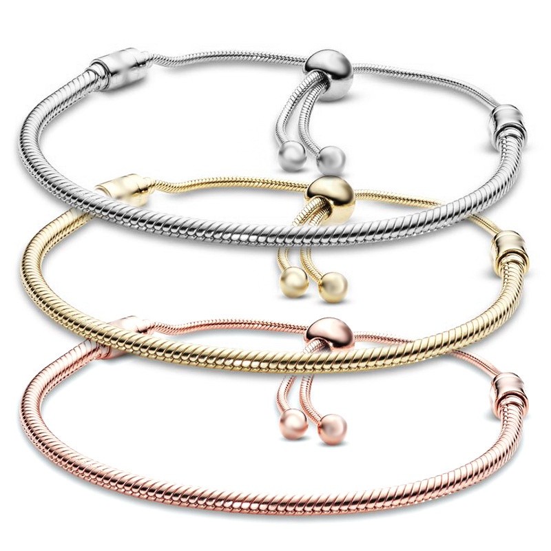 Charm Street Jewelry สร้อยข้อมือกระดูกงู สร้อยข้อมือแบบปรับได้สําหรับผู้ชายและผู้หญิง