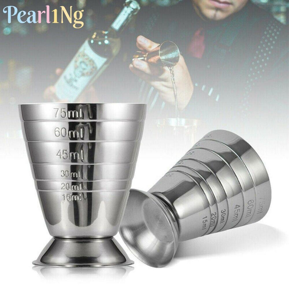 ถ้วยตวงสแตนเลส PEARLTH ถ้วยตวงผสมสีหลักสามขนาด ยี่ห้อ 75ML Didi Beaker Bar