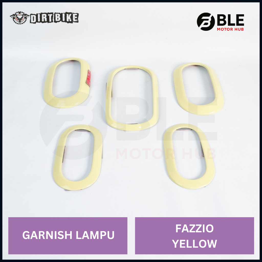 Dirtbike Garnish Fazzio Yellow Lamp Trim | BLE มอเตอร์ฮับ