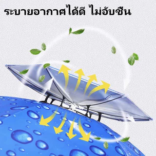 หมวกร่มตกปลา หมวกร่ม 2 ชั้น ขนาด 52/69/77/95 ซม. กันแดด กันฝน ป้องกันรังสียูวี 100% สำหรับตกปลา ทำไร่ ทำสวน พร้อมส่ง