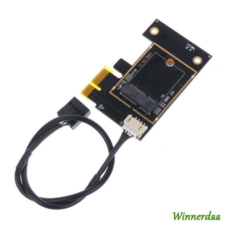 WYN Wifi การ์ด PCI-E 1X สําหรับ M 2 NGFF เดสก์ท็อป WI-FI อะแดปเตอร์สําหรับ AX200 9260AC 8260AC 7265A
