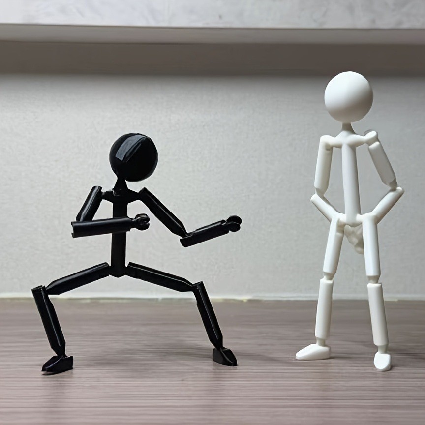 Preferred#Cool stickman toy for children DIY Assembleable, Articulated, Trendy Toy Figure Model Blin