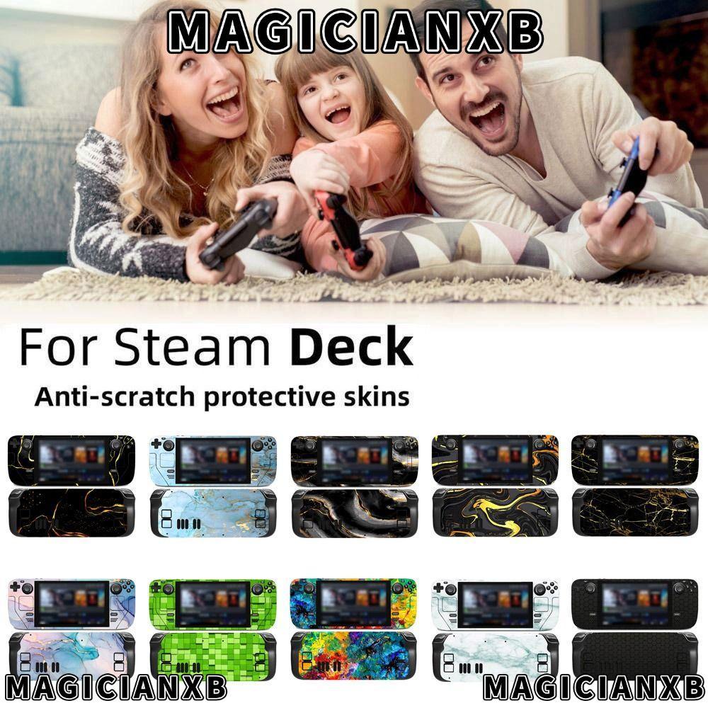 MAGICIANXB สําหรับ Steam Deck ชุดเกมคอนโซลตกแต่งสติกเกอร์รูปลอกสําหรับ Steam Deck