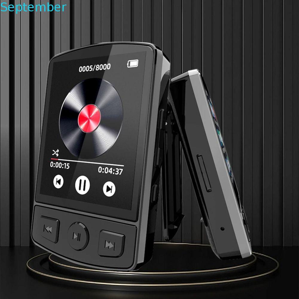 SEPTEMBER MP3/Mp4 Player,1.8 นิ้วหน้าจอ Mini Mini Walkman, แฟชั่น 8/16/32GB TF Card วิทยุ FM กีฬาเคร