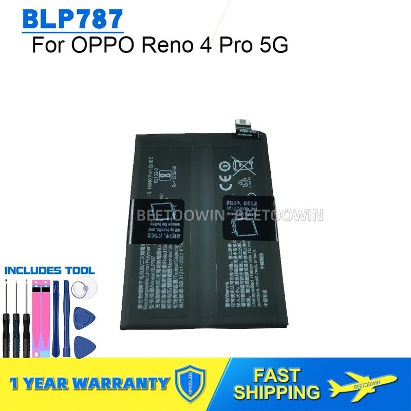 สําหรับ OPPO Reno 4 Reno4 Pro 5G BLP787 เปลี่ยนแบตเตอรี่โทรศัพท์
