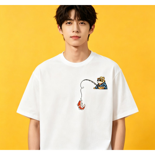 【เสื้อยืดแขนสั้นยอดฮิต】เสื้อยืดคอกลม ใส่ได้ทั้งชายและหญิง แฟชั่นคลาสสิก