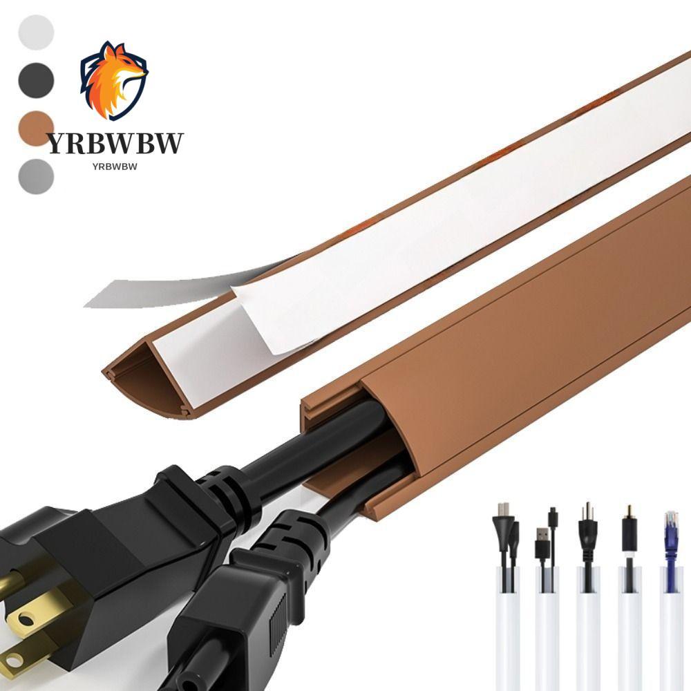 YRBWBW มุมสายคอนซีลเลอร์,สี 100 ซม.สาย Hider, Professional PVC Universal สามเหลี่ยมลวด Baseboard เพด