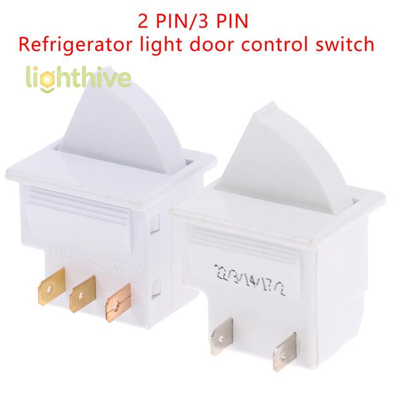 [LightHive] ปลั๊ก 2 ขา/3 ขา สวิตช์ควบคุมไฟประตูตู้เย็นพร้อมไฟควบคุมด้วย Rongsheng Hisense Haier ไฟตู้เย็นสวิตช์ควบคุมประตูเปลี่ยนชิ้นส่วน (TH)