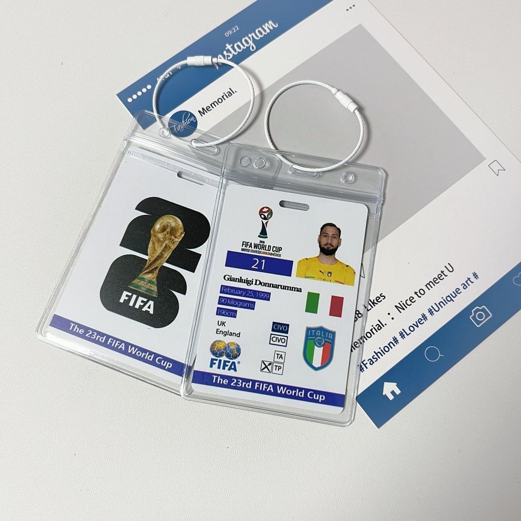 Good Things แนะนําฟุตบอล Star World Cup C Romecine Malmbape กระเป๋านักเรียนจี้นักกีฬา Star Card จี้ฟ