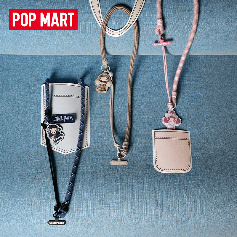 POPMART POPMART SKULLPANDA อย่าอยากอยากอยากซีรีส์โทรศัพท์มือถือ Lanyard Mystery Box สินค้า