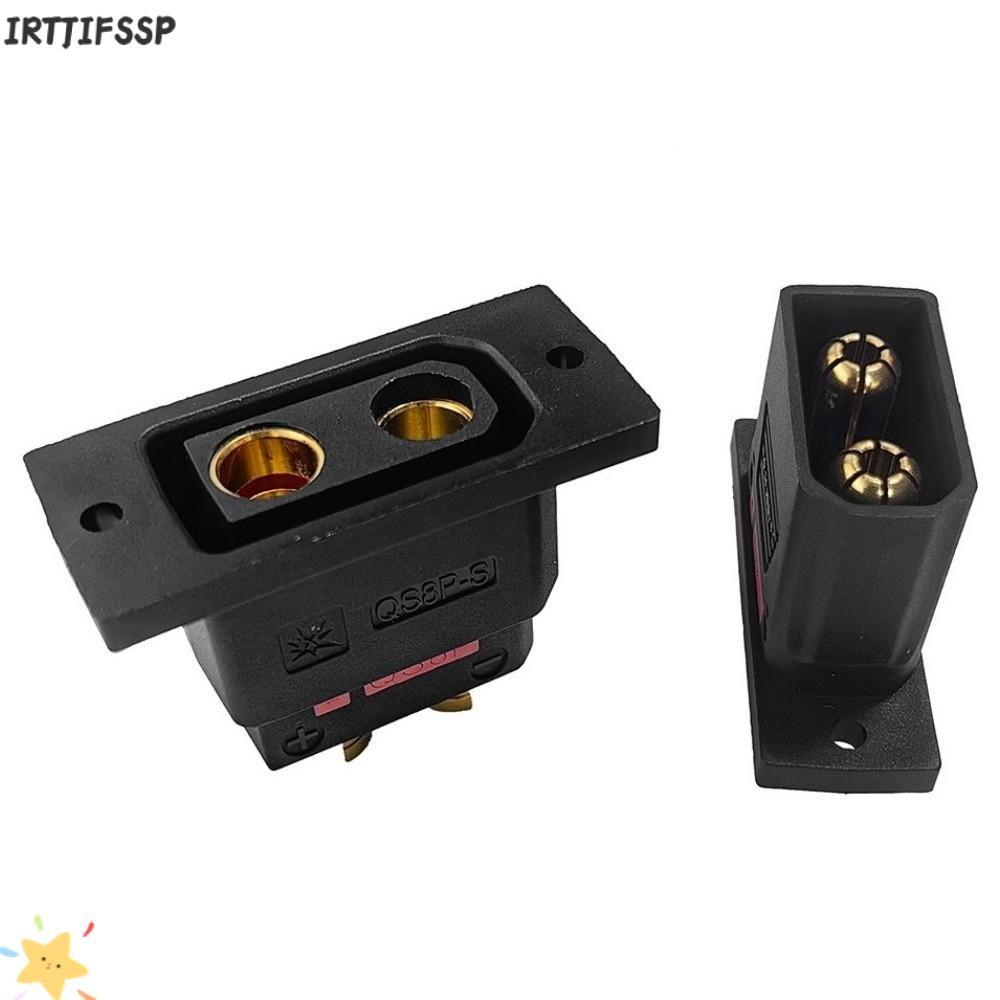 ปลั๊กแบตเตอรี่ IRTJIFSSP QS8P-S, ขั้วต่อ QS8-S สีดํากระแสสูง, ชุดปลั๊กป้องกันการ Spark QS8-S MF สีดํ