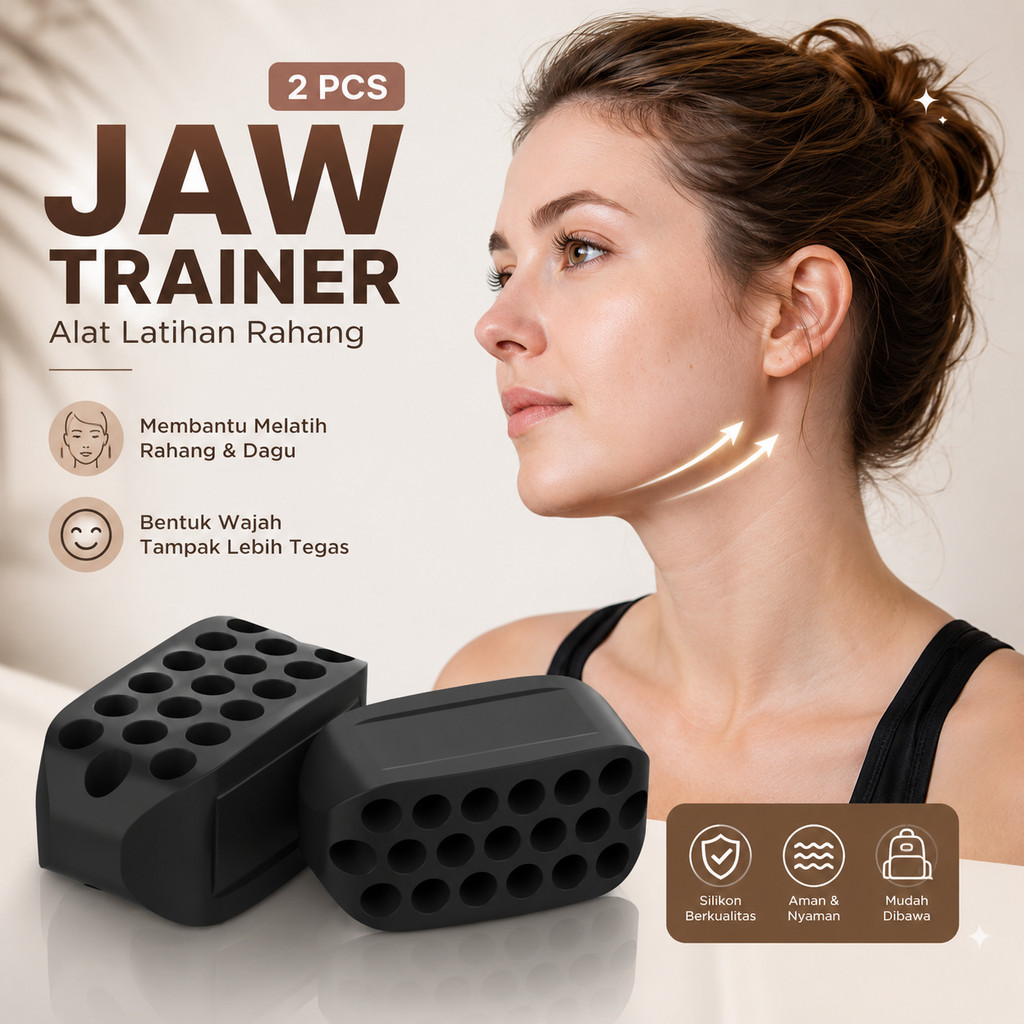 TaffiSPORT Silicone Mewing Jaw Trainer Ball 2 ชิ้น - TM734