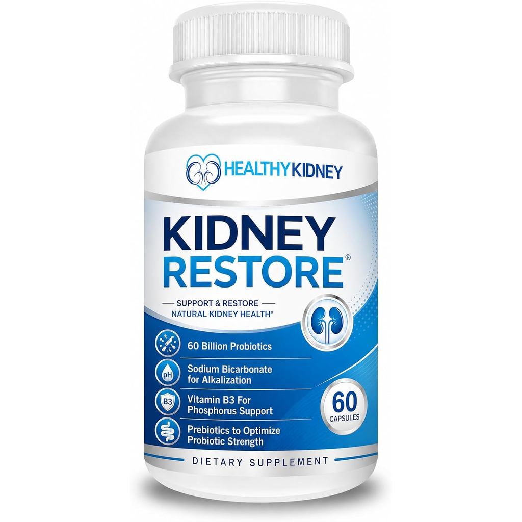 Kidney Cleanse Detox & Repair - สูตรโดย Kidney Health Expert Living w/Transplant - US Made Kidneys S