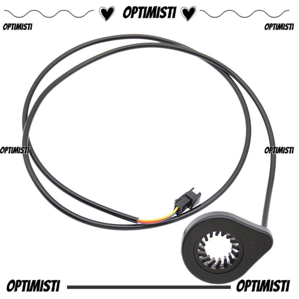 OPTIMISTI8E Assistant Sensor ชิ้นส่วนไฟฟ้าสีดําระบบไดรฟ์ E-bicycle Pedal-assisted