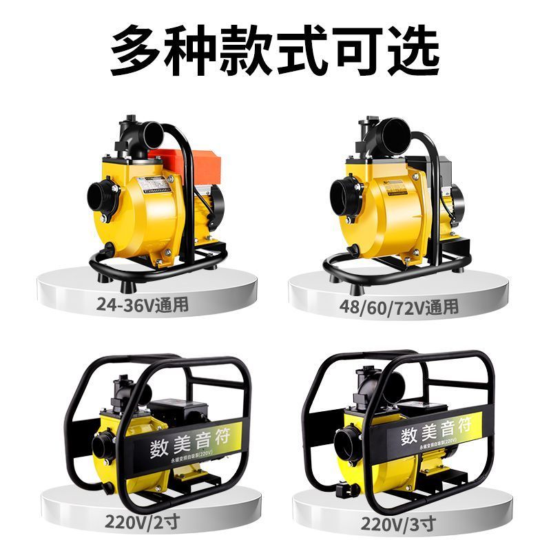 Brushless Self-priming Pump 48-84V ใช้กับรถไฟฟ้า