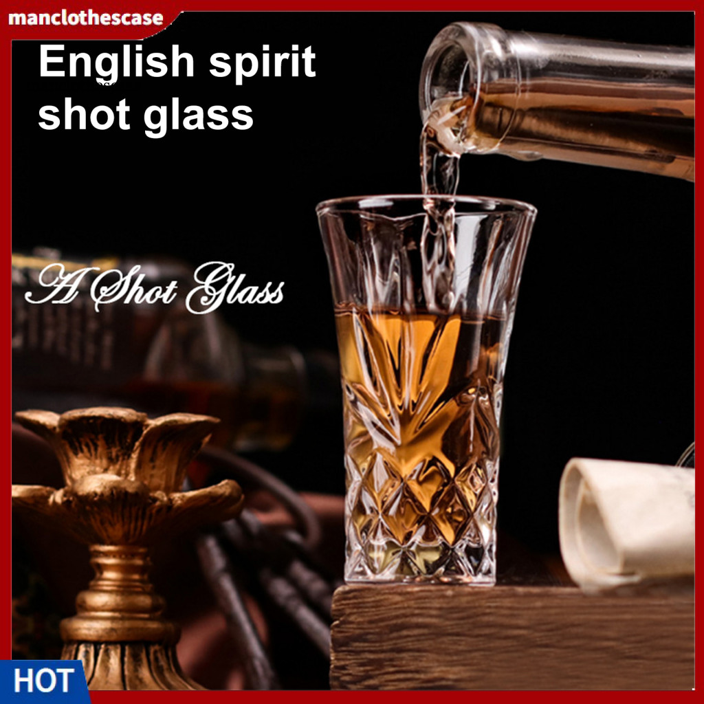 Manclothescase Pizzazz Shot แว่นตาชุด 1/2/4 ชิ้น 60ml Heavy Base Shot แว่นตาสําหรับ Tequila วิสกี้ ว