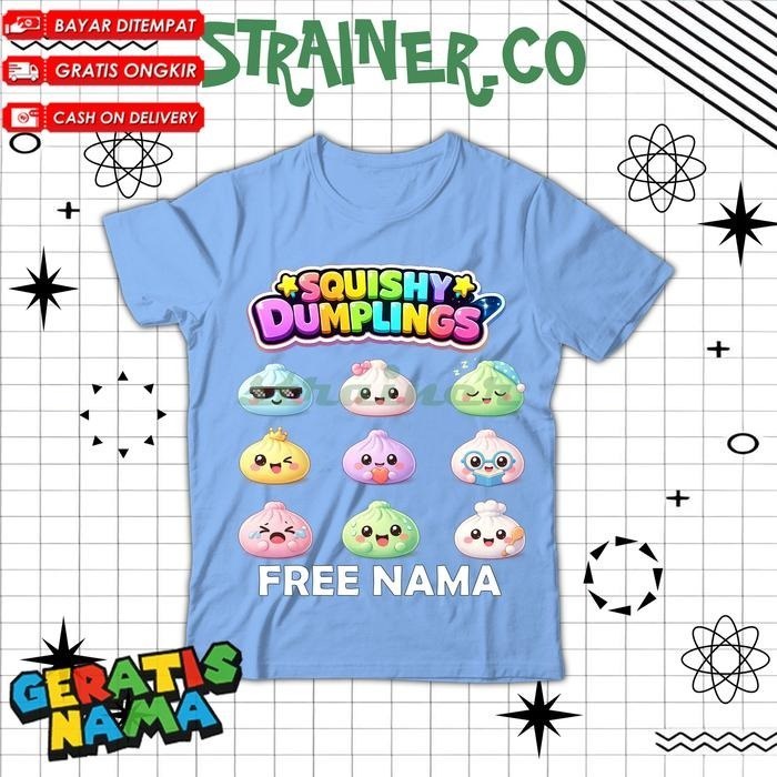 Youtube Squishy Lucu KEREN -  Perempuan Motif Dumpling Squishy Lucu Keren Viral UNISEX   FASHION PRE