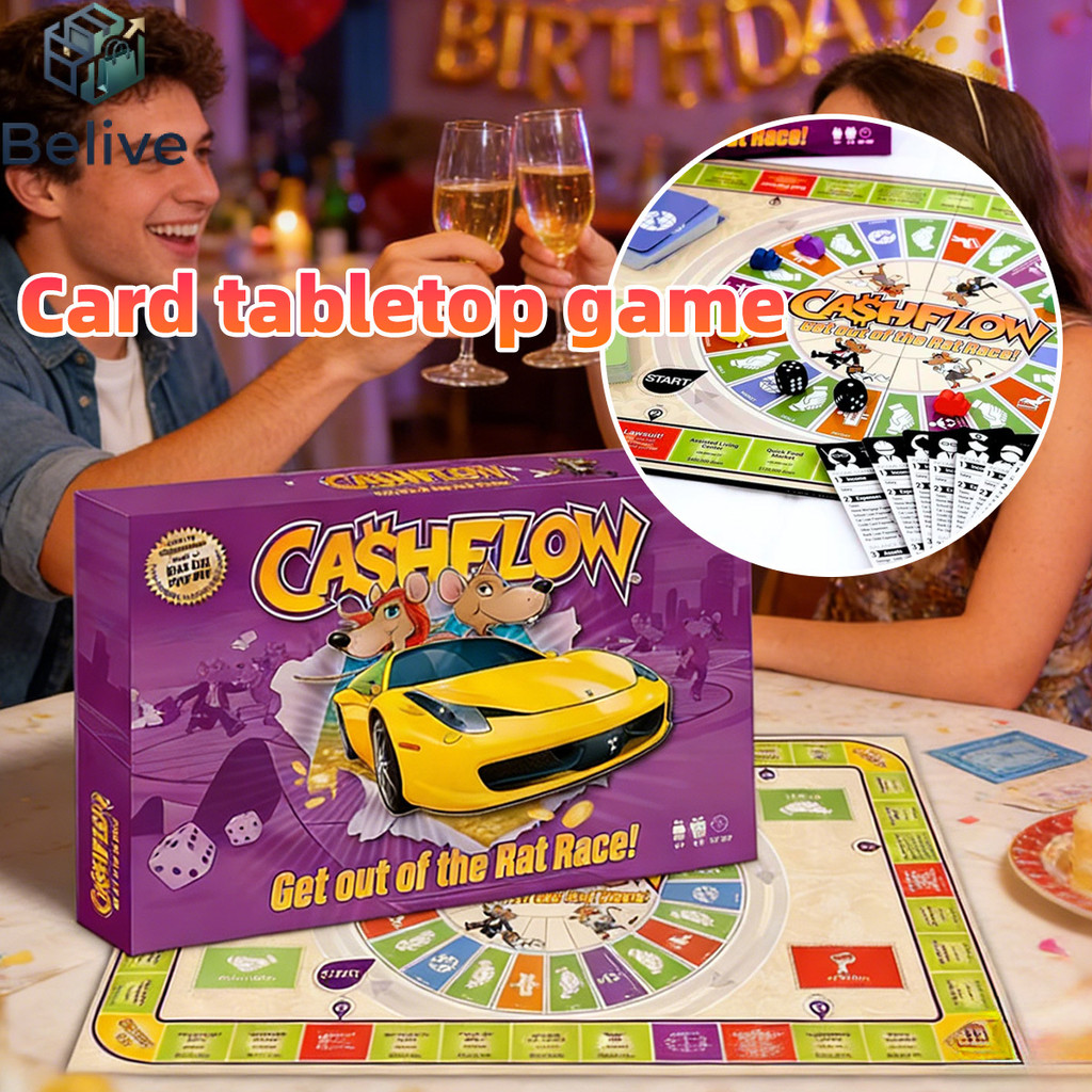 cashflow game เกมกระแสเงินสด บอร์ดเกม ภาษาอังกฤษ เกมสนุก ฝึกสมอง เล่นในงานปาร์ตี้