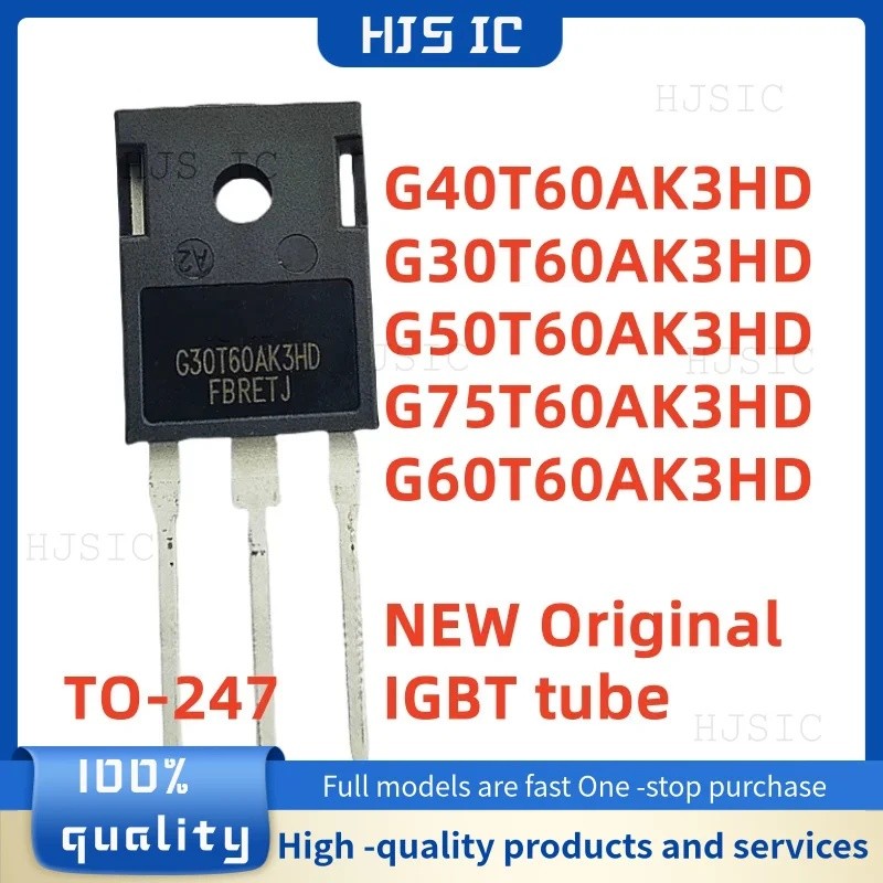5PCS G30T60AK3HD G30T60 G40T60AK3HD G40T60 G50T60AK3HD G50T60 G60T60AK3HD G60T60T60G75T60AK3 หลอด IG