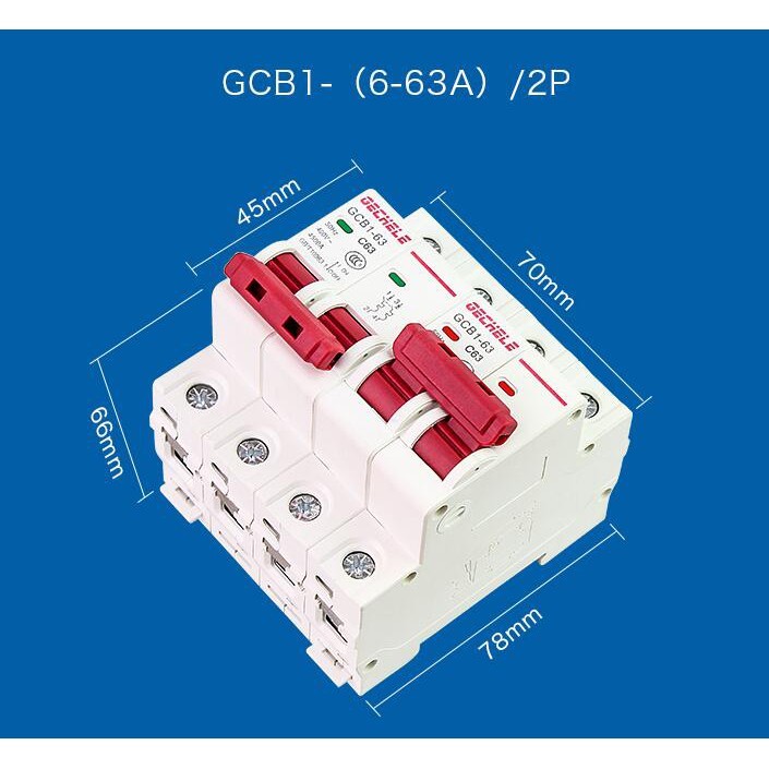 MTS Manual Transfer Switch Breaker 2P 40A/63A เบรคเกอร์ควบแหล่งจ่ายไฟ 2แหล่ง LW219G