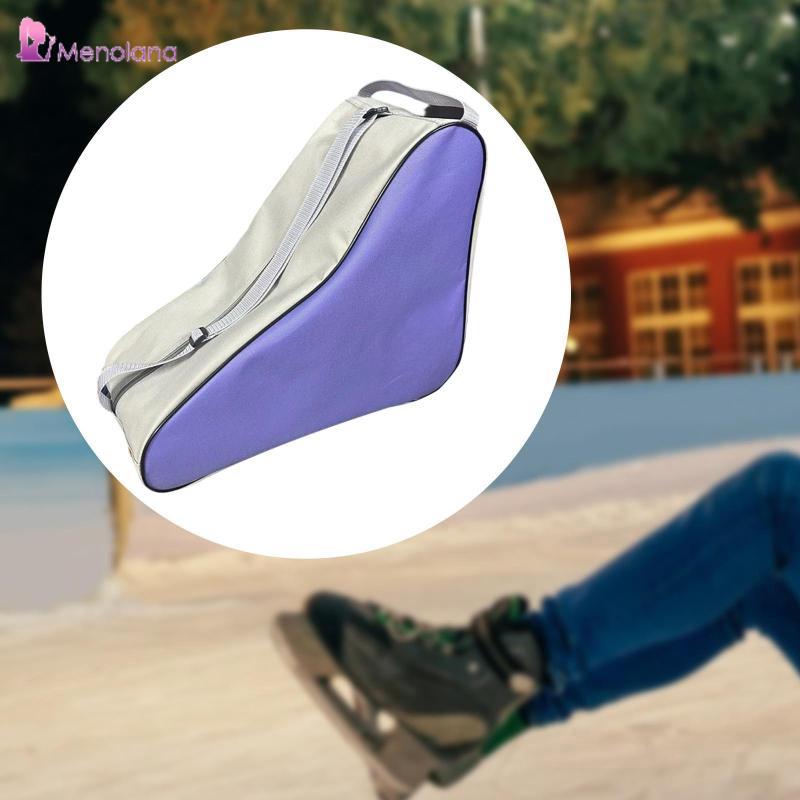 [Menolana] Ski Boot Backpack Style Purple Oxford Cloth Travel Ski Shoes and Helmet Organizer Bag for