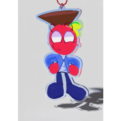 พวงกุญแจอะคริลิคใส Appleman 67 Mary Shop