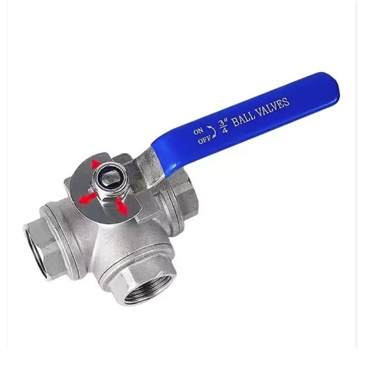 NJ7N Veeco Austenitic สูญญากาศสูงแพลตฟอร์ม 3-Way Ball Valve ISO Tee SS304/SS316L สแตนเลส OEM ปรับแต่