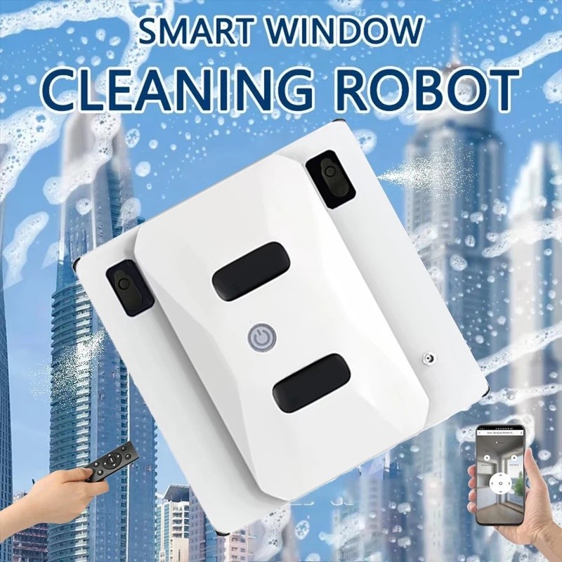 HX9I Purerobo W-S3S หุ่นยนต์ทําความสะอาดหน้าต่างสมาร์ท APP และรีโมทคอนโทรลคู่มืออัตโนมัติทวิภาคีสเปร