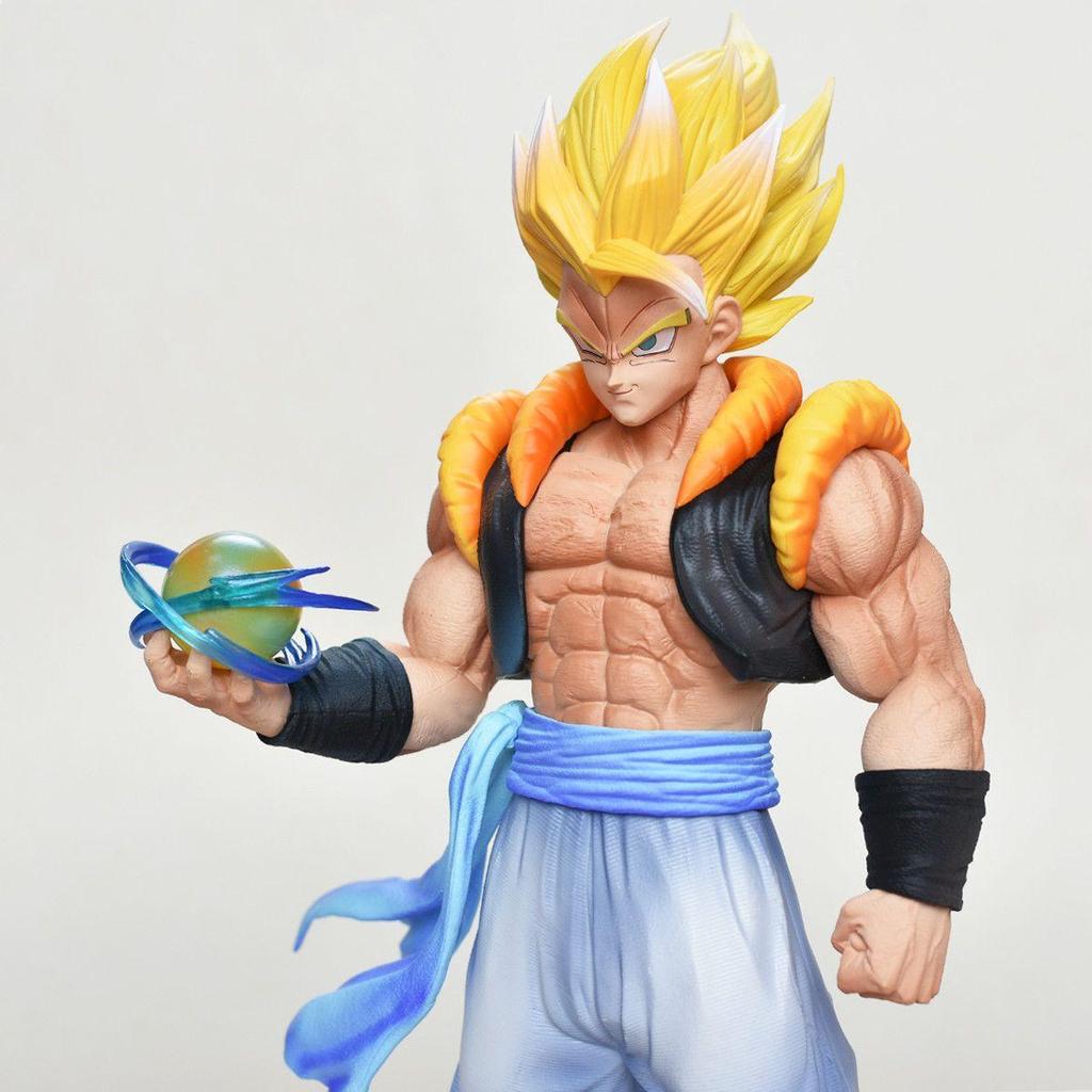 Warriors STUDIO Gogeta ความสูงประมาณ 30 ซม.Dragon Ball อะนิเมะรุ่นตกแต่งรูปปั้นของขวัญLZ