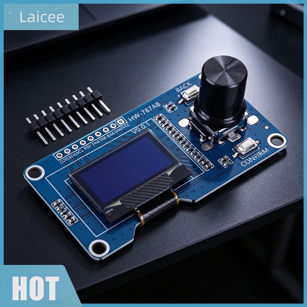 [Laicee.th] I2C หน้าจอ OLED พร้อมปุ่มหมุนเมนูนําทางโมดูล OLED สําหรับโครงการ Arduino STM32 DIY