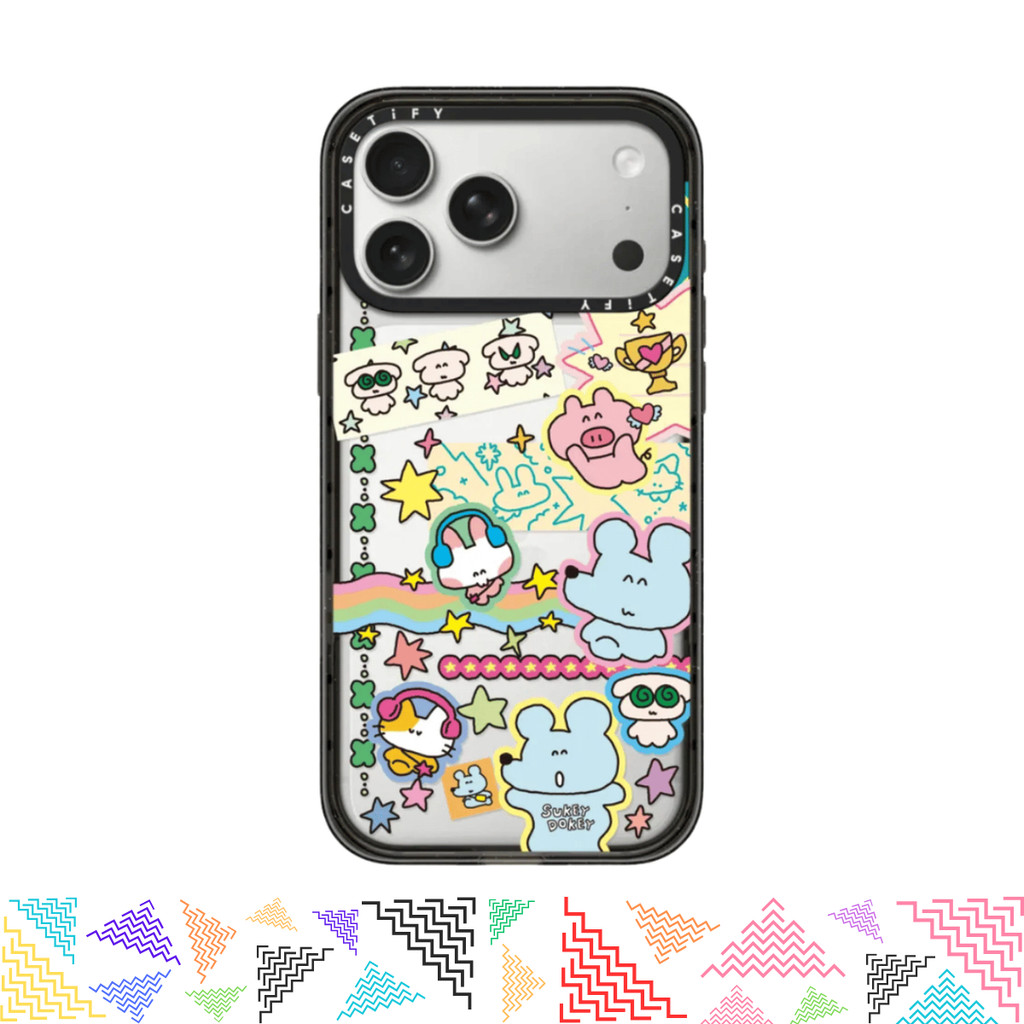 เคสมือถือ CASETiFY | Deco sticker [Sukeydokey] For iPhone Samsung แท้ พร้อมส่ง เคสกันกระแทก