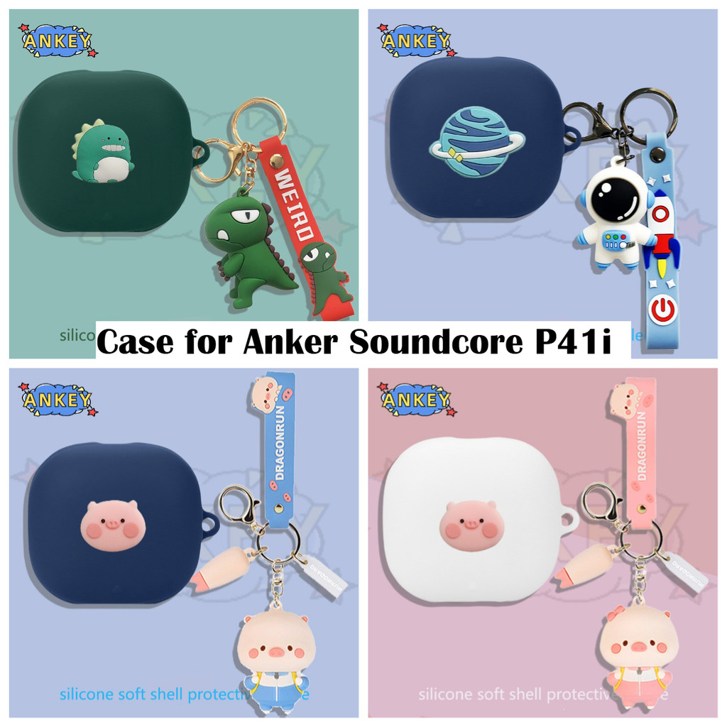 Compatible with Anker Soundcore P41i Bluetooth Earbuds Silicone Protective Case Soundcore P41i Cute 